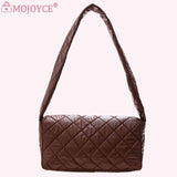 Women Nylon Shoulder Bag Space Padded Messenger Bag Handbag