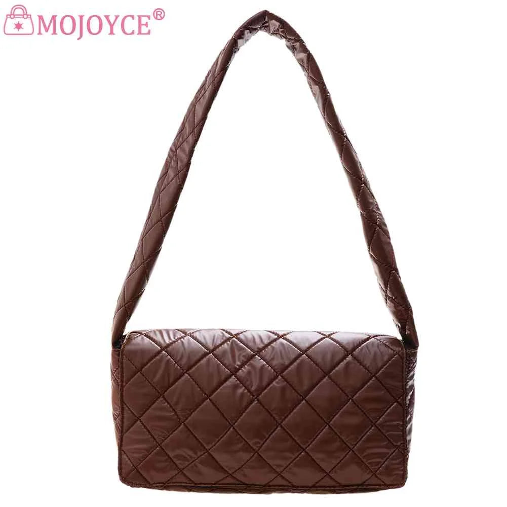 Women Nylon Shoulder Bag Space Padded Messenger Bag Handbag