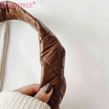 Women Nylon Shoulder Bag Space Padded Messenger Bag Handbag