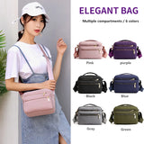 Waterproof Nylon Shoulder Bag Multi-pocket Handbag Crossbody Women Bolsa