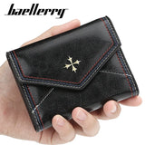 Women Oil Wax Vintage Wallet PU Leather Purse Clutch ID Cardholder