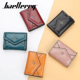 Women Oil Wax Vintage Wallet PU Leather Purse Clutch ID Cardholder