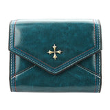 Women Oil Wax Vintage Wallet PU Leather Purse Clutch ID Cardholder