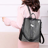 Water-proof Sequins Travel Backpack Anti-theft Rucksack