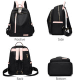 Women Oxford School Backpack Stylish Bag Bagpack Ladies Mochila