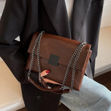 Women PU Leather Chain Shoulder Bag All-match Female Messenger Bags
