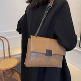 Women PU Leather Chain Shoulder Bag All-match Female Messenger Bags