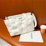 Women PU Leather Down Bag Handbag Large Capacity Shoulder Bag