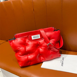 Women PU Leather Down Bag Handbag Large Capacity Shoulder Bag