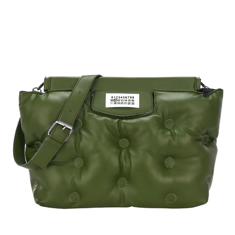 Women PU Leather Down Bag Handbag Large Capacity Shoulder Bag