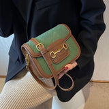 Women PU Leather Messenger Bag Frosted Texture Handbags Tote Bags