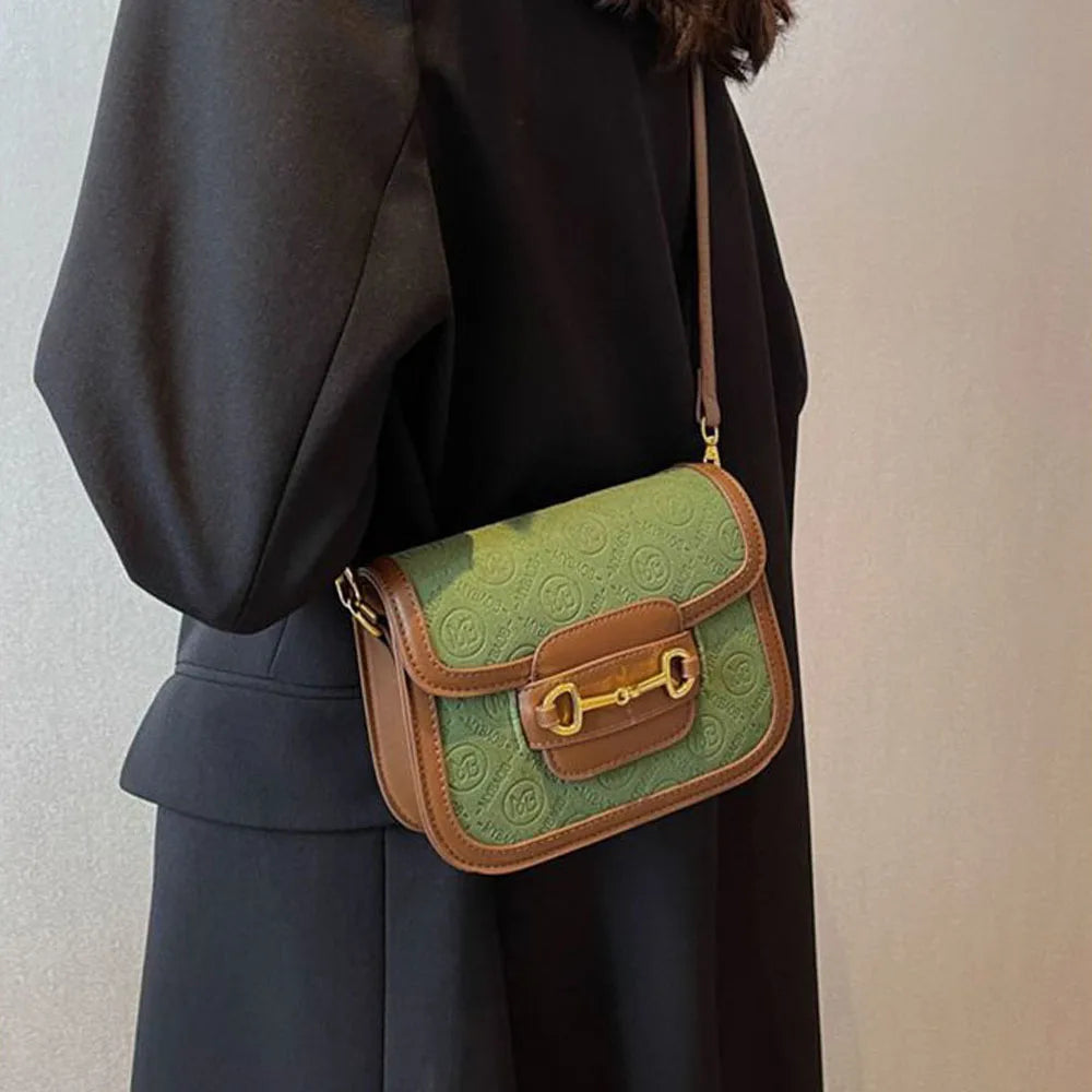 Women PU Leather Messenger Bag Frosted Texture Handbags Tote Bags