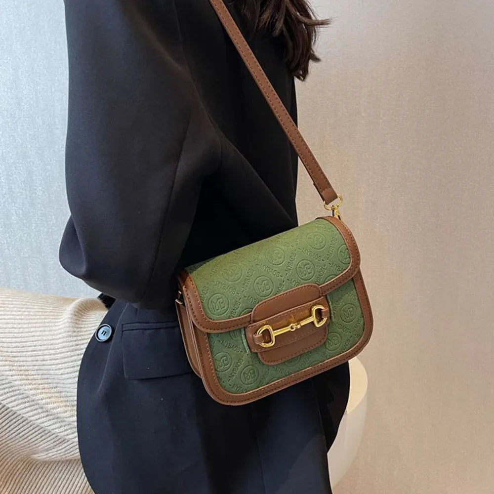 Women PU Leather Messenger Bag Frosted Texture Handbags Tote Bags