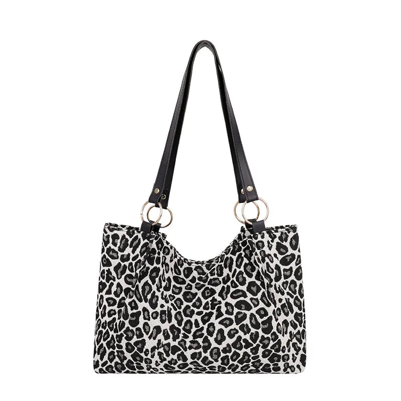 Leopard Shoulder Bags Tote Bags Canvas Bags