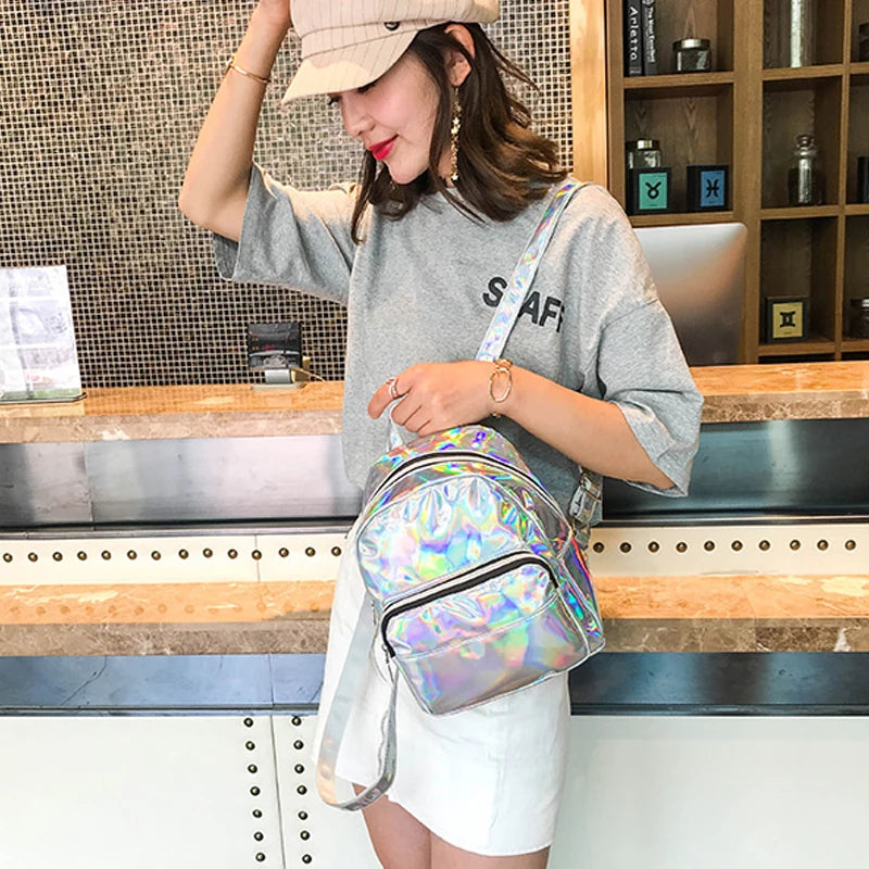 Women Preppy Style School Mini Travel Ladies Leather Backpacks