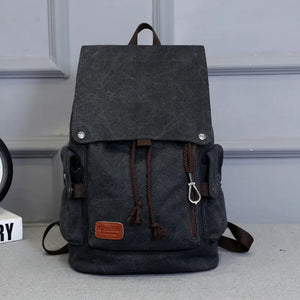 Casual Canvas Backpack for Girls Vintage School Bags