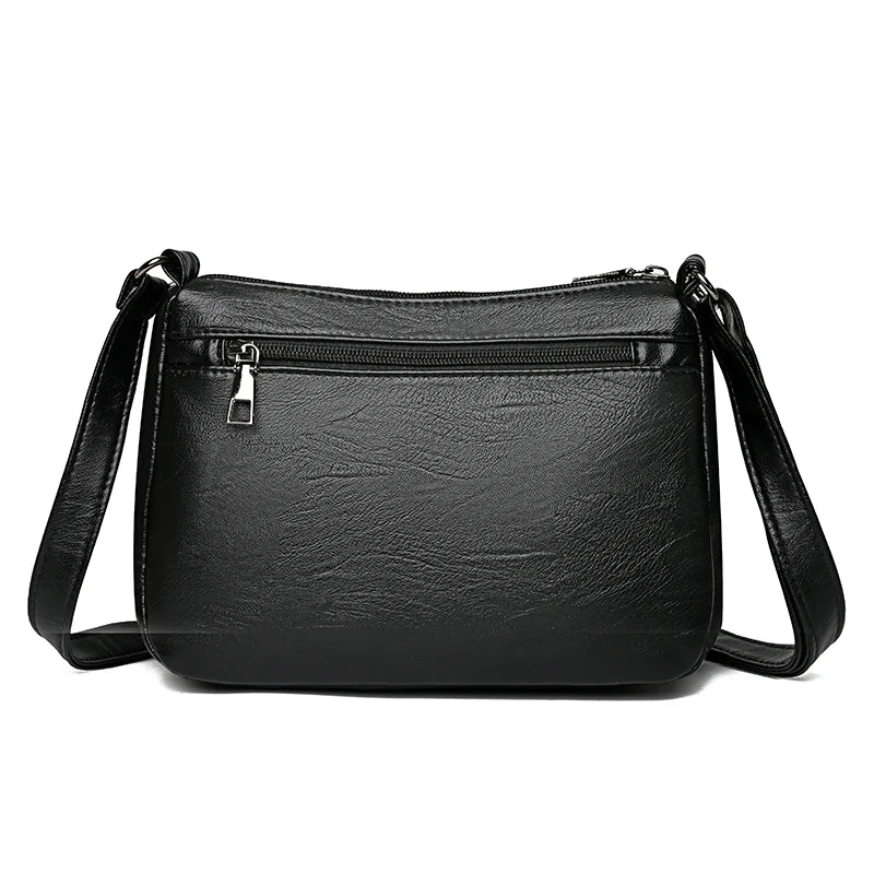 Women Retro Leather Shoulder Bags For Ladies Crossbody Bags