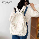 Women School Bag Flower Fresh Style Denim Nylon Small Fresh Handbags