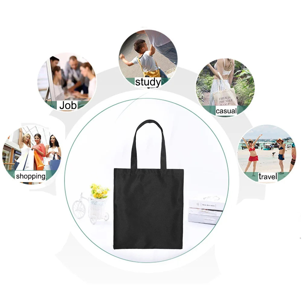 Cat Pattern Series Eco Shopper Shoulder Bag Canvas Tote Bag