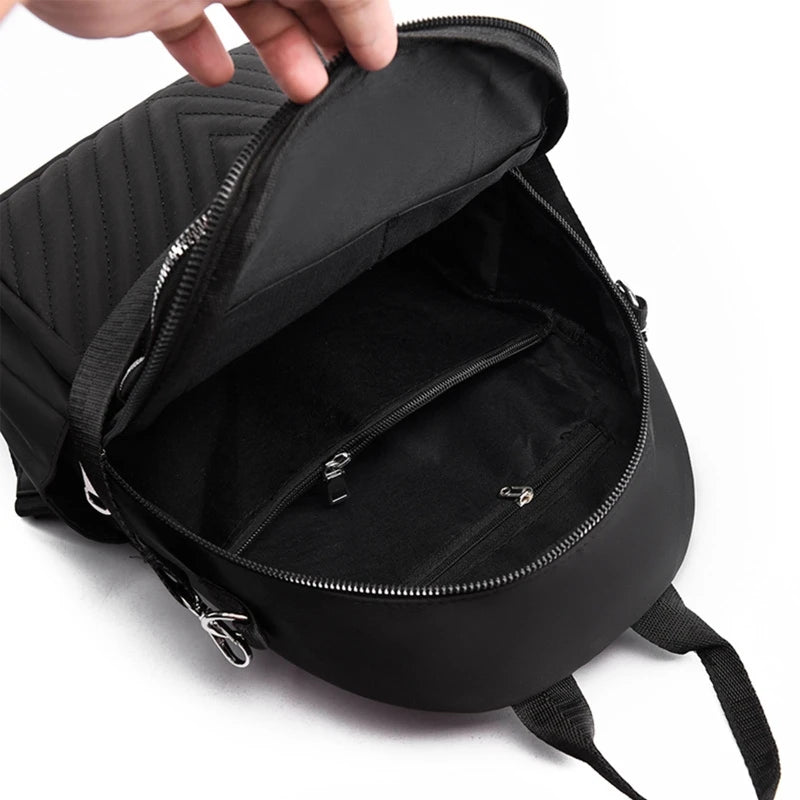 Anti-Theft Shoulder Bag 2 in 1 Small Backpack for Travel Work