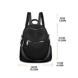 Anti-Theft Shoulder Bag 2 in 1 Small Backpack for Travel Work