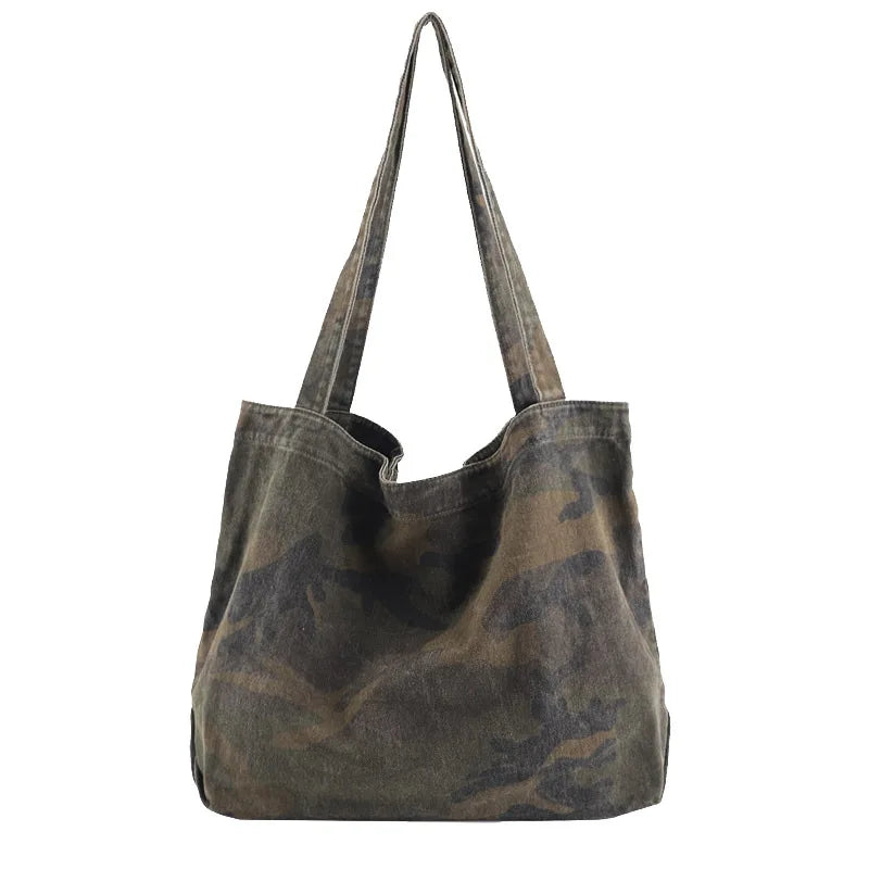 Canvas Shopper Bag Women's Large Tote Handbag