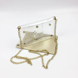 Clear Transparent Crossbody Bag Small Flap Phone Stadium Approved