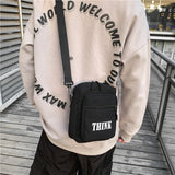 Canvas Shoulder Bag Large Capacity Letter Handbag