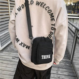 Canvas Shoulder Bag Large Capacity Letter Handbag