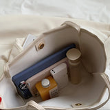 Women Shoulder Bags Large Capacity PU Leather Tote Bag Modern OL Minimalist