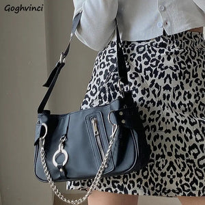 Chains Style Nylon Handbag Streetwear All-match Shoulder Bag
