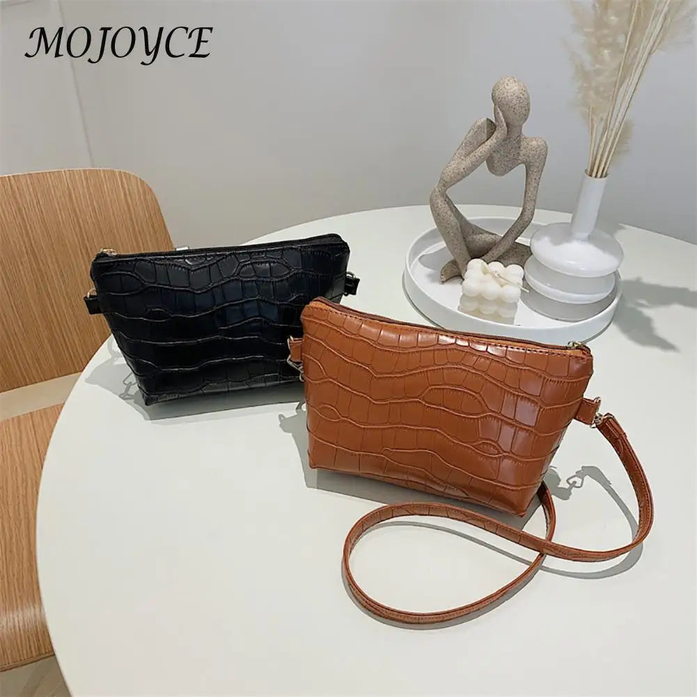 Women Shoulder Bags PU Leather Handbag Purse Lady Zipper Small Casual Messenger