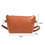 Women Shoulder Bags PU Leather Handbag Purse Lady Zipper Small Casual Messenger