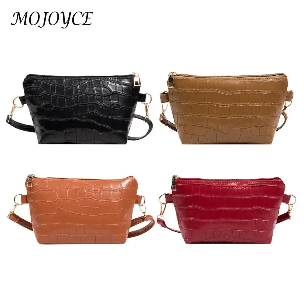 Women Shoulder Bags PU Leather Handbag Purse Lady Zipper Small Casual Messenger
