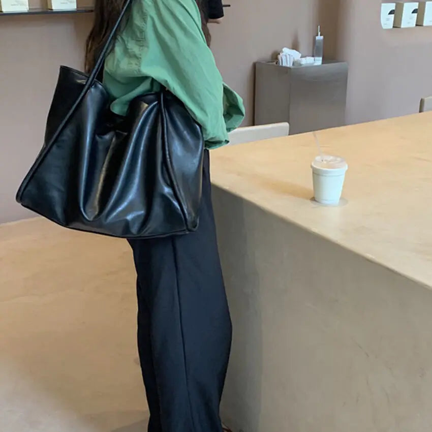 Women Shoulder Bags PU Leather Large Capacity Totes Ladies Handbags