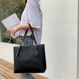 Women Shoulder Bags Large Capacity Handbags PU Leather Totes Vintage