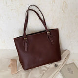 Women Shoulder Bags Large Capacity Handbags PU Leather Totes Vintage