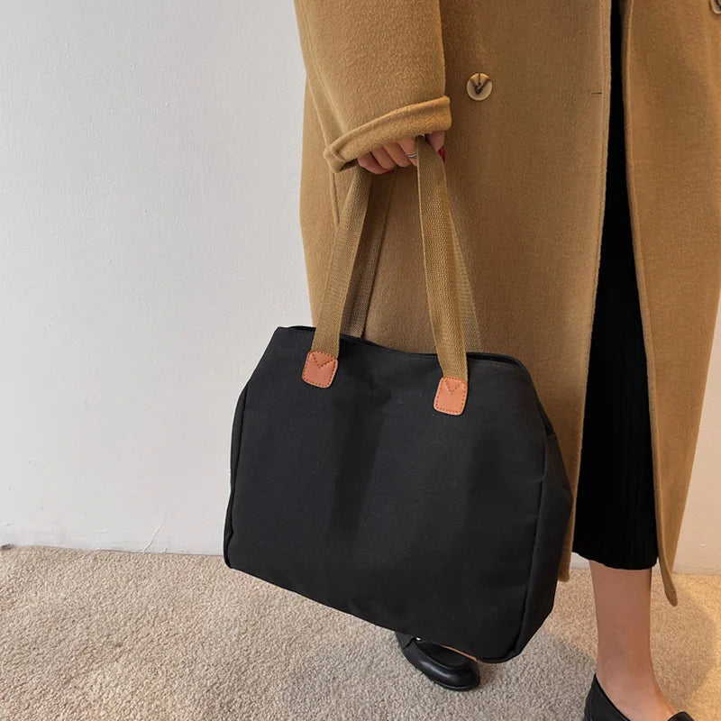 Canvas Shoulder Bag Large Capacity All-match Totes Casual Handbags
