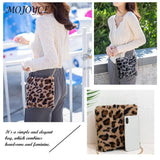 Soft Fur Leopard Print Shoulder Bag for Women Traveling
