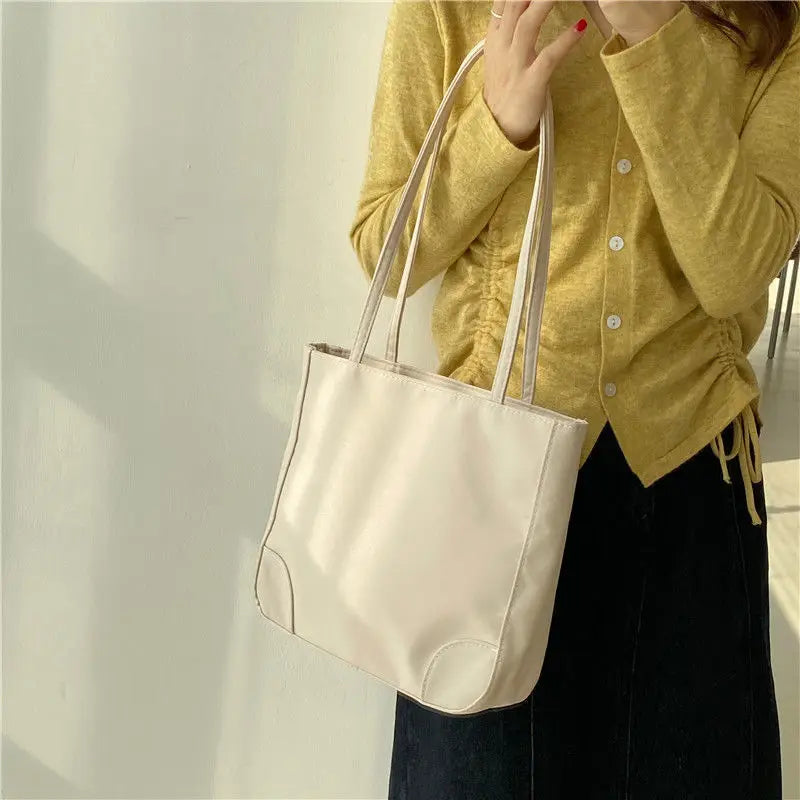 Large Capacity Women Shoulder Bag Oxford Tote Zipper Handbag