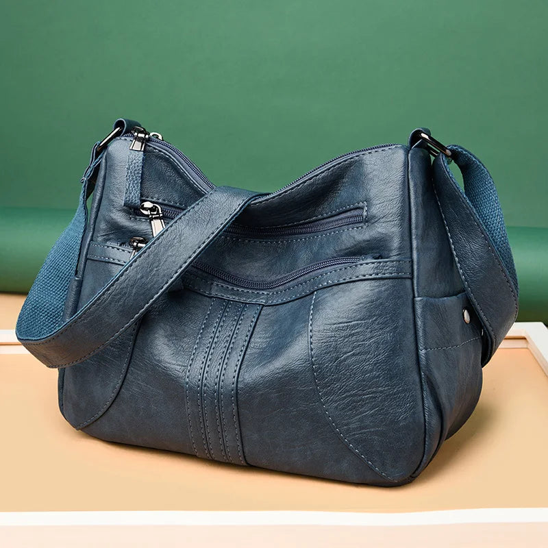 Winter Style Leather Crossbody Bag for Women
