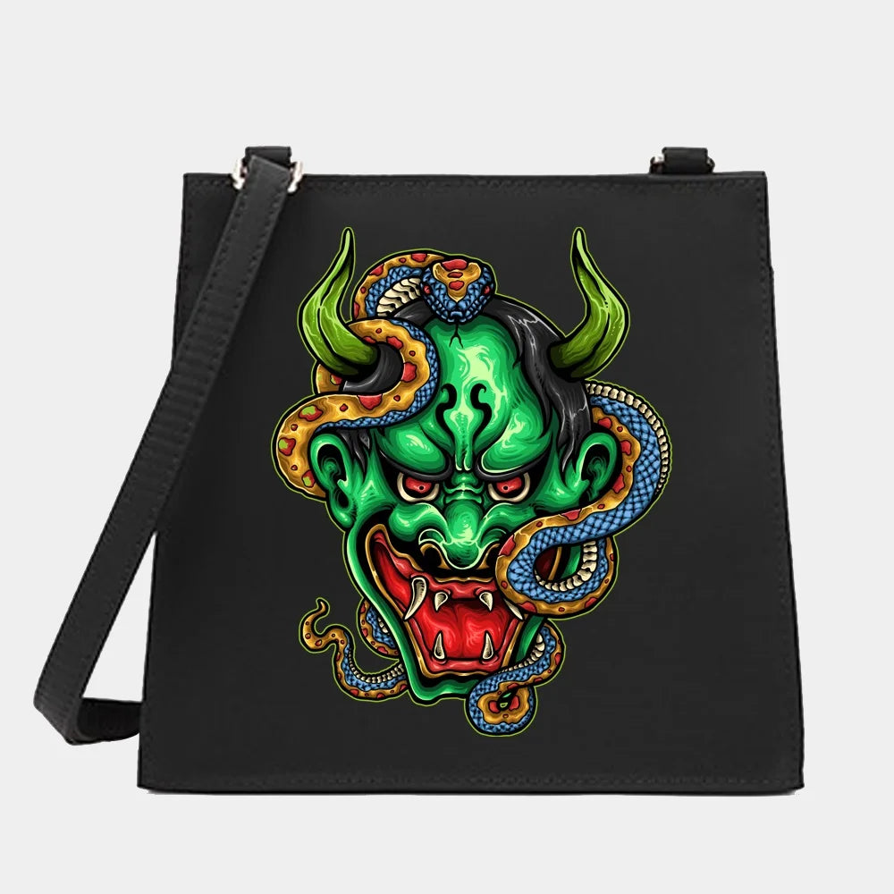 Monster Series Shoulder Crossbody Bag - Small Square Design