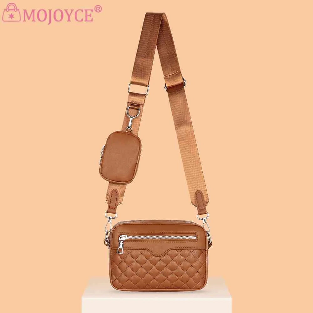 Rhombus Pattern Shoulder Tote Bag with Purse