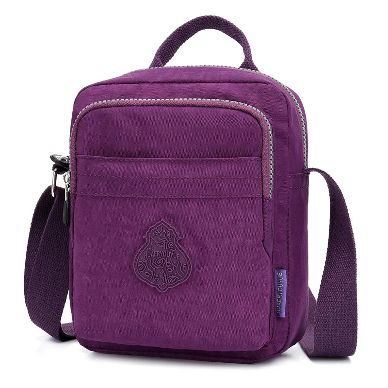 Women Waterproof Nylon Shoulder Bag Top-Handle Handbag