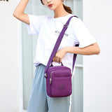 Women Waterproof Nylon Shoulder Bag Top-Handle Handbag