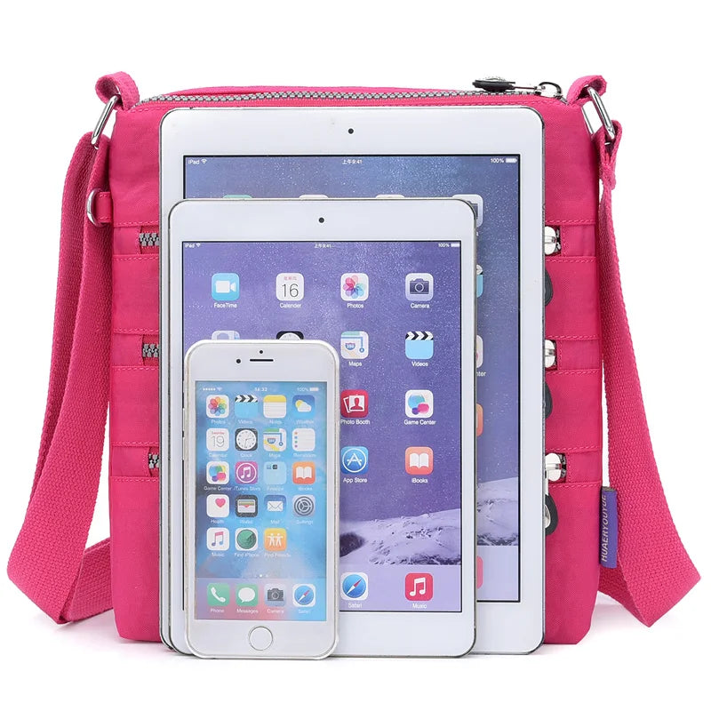 Women Shoulder Bag Colorful Nylon Small Travel Bag