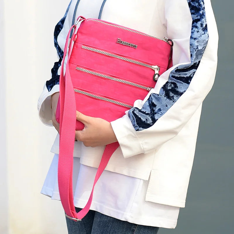 Women Shoulder Bag Colorful Nylon Small Travel Bag