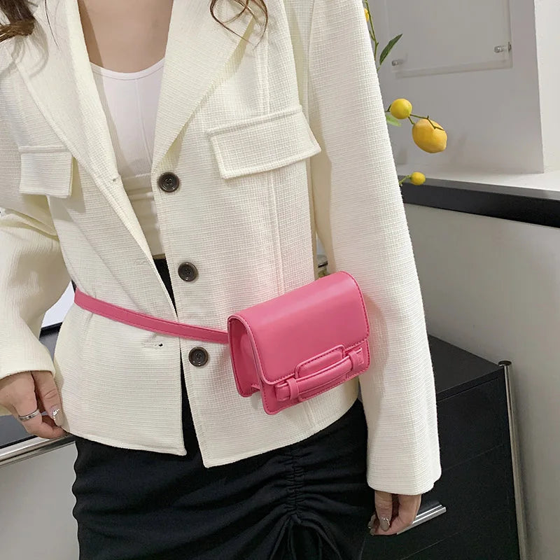 Mini PU Leather Flap Crossbody Sling Bag for Women
