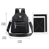 Women Small Nylon Backpack Anti-Theft Travel Hiking Shoulder Bag