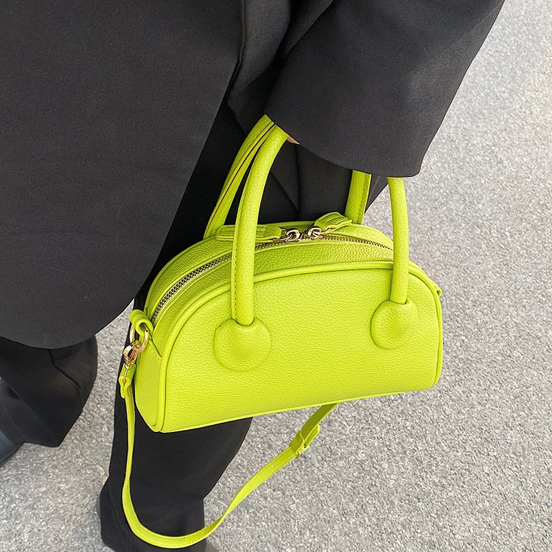 Women Small Pink Purses And Handbags Purple Leather Shoulder Bags